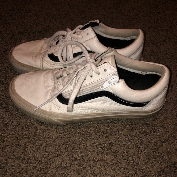 Vans Shoes - White Leather Vans Vans Shoes - White Leather Vans